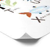 Kinder Dier ABC Alphabet Art Poster (Hoek)