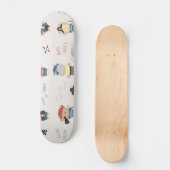 Kinder dierenpiraat persoonlijk skateboard (Voorkant)