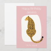 Kinder dierenthema verjaardagskaart alfabet J Feestdagenkaart (Voorkant / Achterkant)