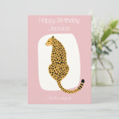 Kinder dierenthema verjaardagskaart alfabet J Feestdagenkaart (Staand voorkant)