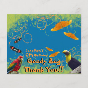 Kinder dierentuin Birthday Goody Bag Topper