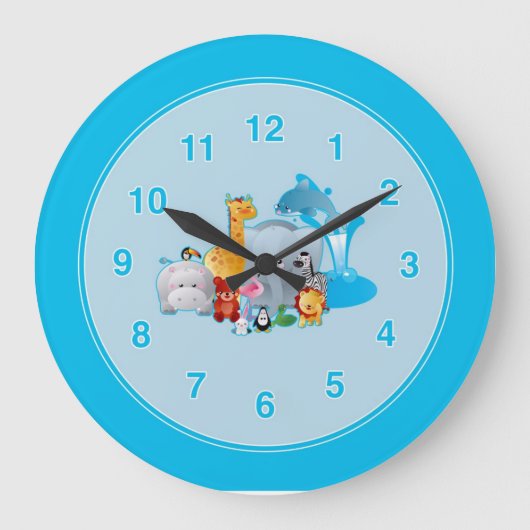Kinder dierentuin grote klok (Voorkant)
