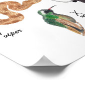 Kinder dierlijke alfabet Poster (Hoek)