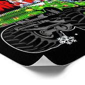 Kinder Dino Fa Ra Ra Rawr Dinosaurus Monster Truck Poster (Hoek)