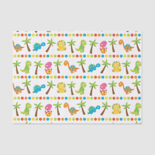 kinder dino prehistorisch tissuepapier (Voorkant)