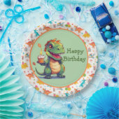 Kinder Dino Verjaardag Papieren Bordje (Feest)