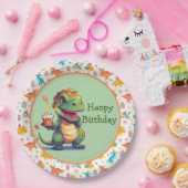 Kinder Dino Verjaardag Papieren Bordje (Feest)