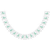 Kinder dinomijt! Schattigee Dinosaurus Verjaardag  Vlaggetjes (Alle)