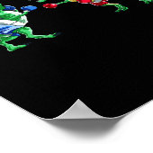 Kinder Dinosaur Boxing T Rex T Shirt Gift Ghandsch Poster (Hoek)