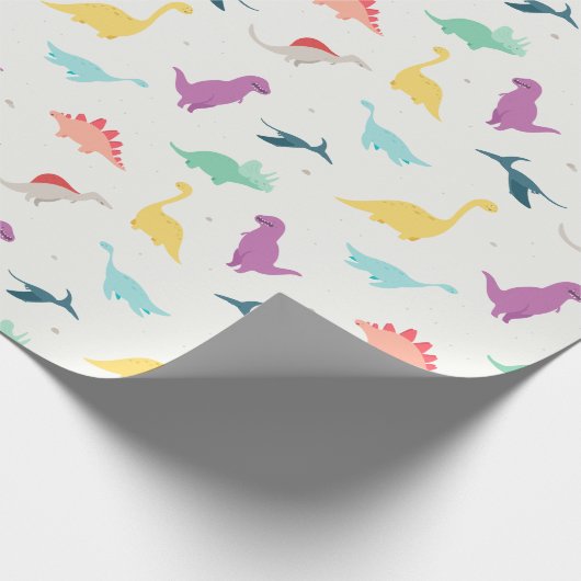 Kinder Dinosaur Cadeaupapier (Hoek)