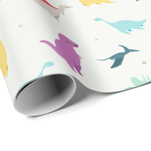 Kinder Dinosaur Cadeaupapier (Rol Hoek)