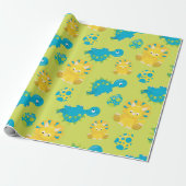 kinder Dinosaur- en prehistorisch verpakkingspapie Cadeaupapier (Uitgerold)