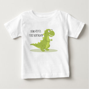 Kinder Dinosaur First Birthday Shirt
