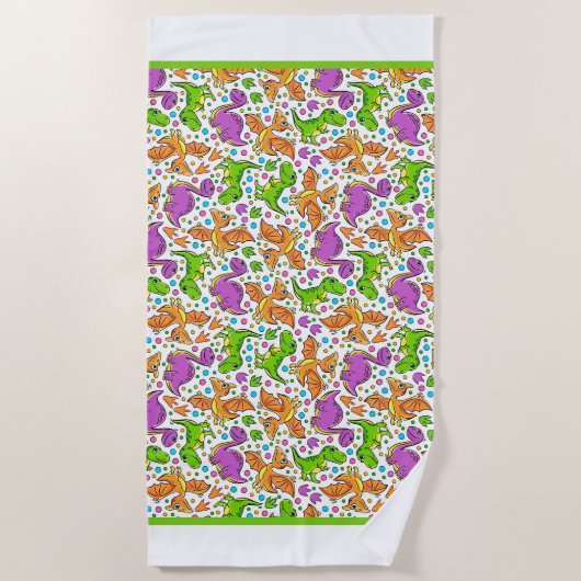 Kinder Dinosaur Friends Strandlaken (Voorkant)