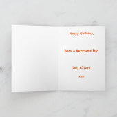 Kinder Dinosaur gepersonaliseerde verjaardag Kaart (Binnen)