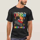 Kinder dinosaur i m Ready to crush Kindergarten Fu T-shirt (Voorkant)