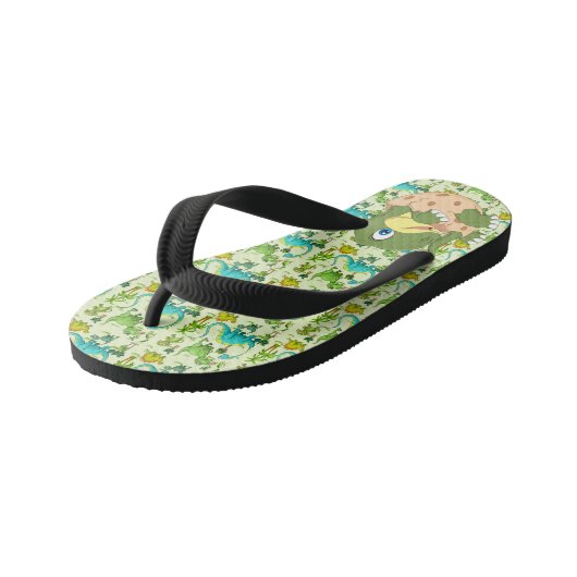 Kinder Dinosaur Kinder Teenslippers (Schuin)