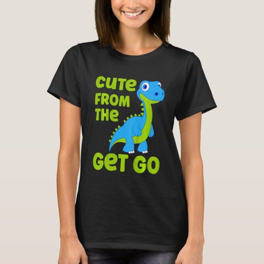 Kinder dinosaur klapje van de Get Go Little Boy T-shirt (Voorkant)