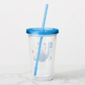 Kinder Dinosaur Persoonlijk Acryl Drinkbeker (Achterkant)