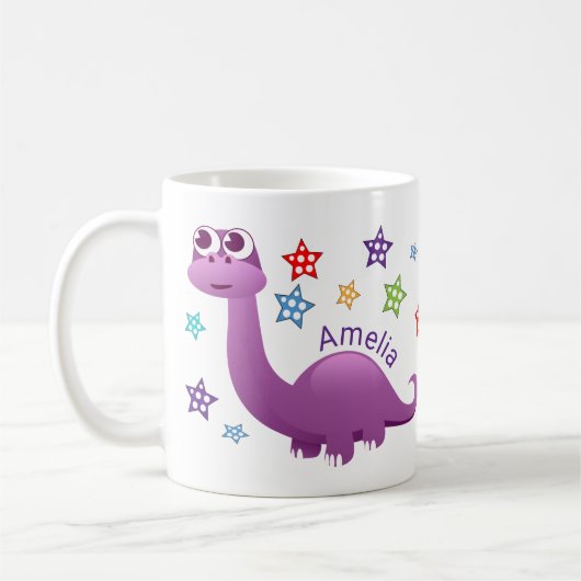 Kinder Dinosaur Persoonlijk Koffiemok (Links)