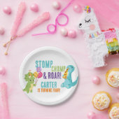 Kinder Dinosaur Pizza Borden Papieren Bordje (Feest)