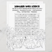 Kinder Dinosaur Puzzle Word Search (Voorkant / Achterkant)