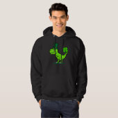 Kinder Dinosaur Saint Patrick's Day T Rex Dino Sha Hoodie (Voorkant volledig)