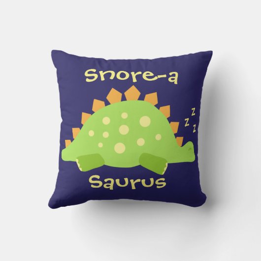Kinder Dinosaur Sleepy Baby Stegosaurus Kussen (Achterkant)
