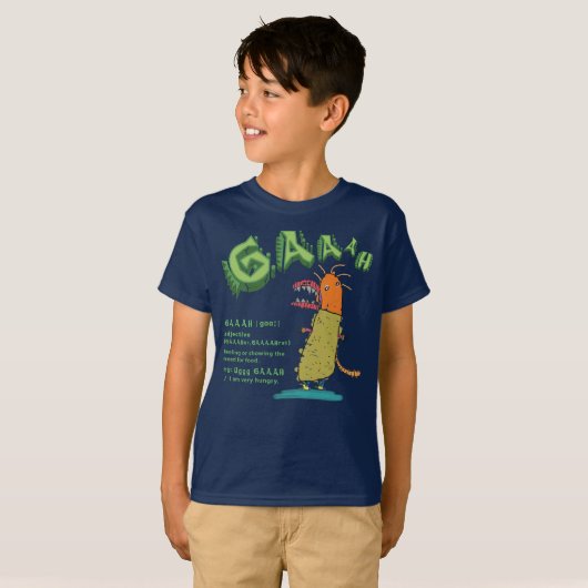 Kinder Dinosaur T-Rex Monster T-Shirt (Voorkant volledig)