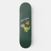 Kinder Dinosaur T-Rex voegt naam toe Persoonlijk Skateboard (Voorkant)