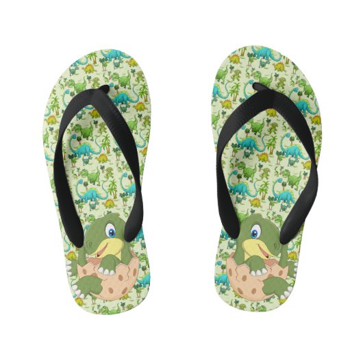 Kinder Dinosaur Teenslippers (Voetbed)