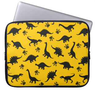 Kinder dinosauriuriërs in de mond laptop sleeve