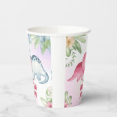 Kinder dinosaurus 3e verjaardagsfeest papieren bekers (Links)