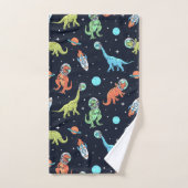 Kinder dinosaurus astronautenpatroon bad handdoek (Handdoek)