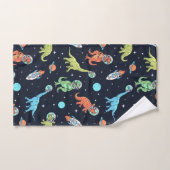 Kinder dinosaurus astronautenpatroon bad handdoek (Handdoek)