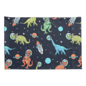 Kinder dinosaurus astronautenpatroon kussensloop (Achterkant-Rechts)