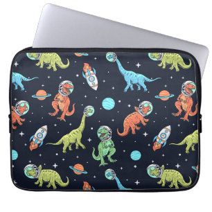 Kinder dinosaurus astronautenpatroon laptop sleeve
