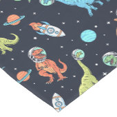 Kinder dinosaurus astronautenpatroon medium tafelloper (Hoek)