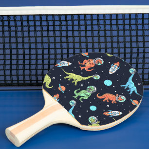 Kinder dinosaurus astronautenpatroon tafeltennisbatje