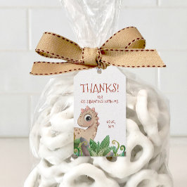 Kinder dinosaurus dank u cadeaulabel