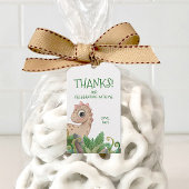 Kinder dinosaurus dank u cadeaulabel