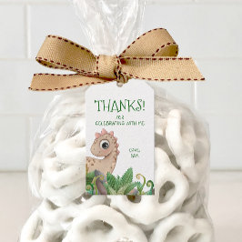 Kinder dinosaurus dank u cadeaulabel