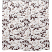 Kinder dinosaurus douchegordijn