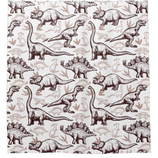 Kinder dinosaurus douchegordijn (Voorkant)