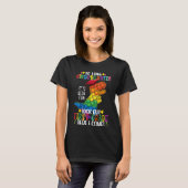 Kinder Dinosaurus Fidget Speelgoed Zo Lange Kleute T-shirt (Voorkant volledig)