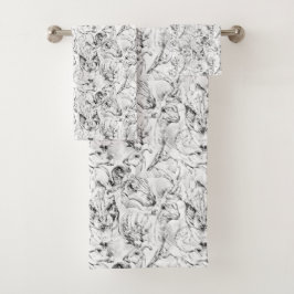 Kinder dinosaurus handdoek set