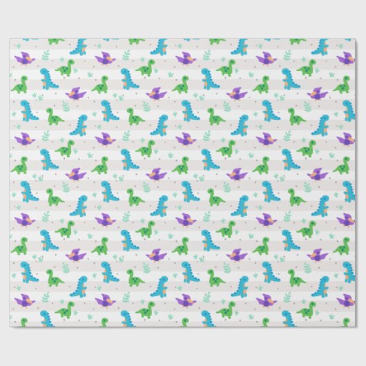 Kinder dinosaurus inpakpapier (Vlak)