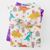 Kinder dinosaurus inpakpapier vel (In situ)