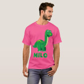 Kinder dinosaurus naam Milo T-shirt (Voorkant volledig)