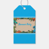 Kinder Dinosaurus Party Gift Label Cadeaulabel (Voorkant)
